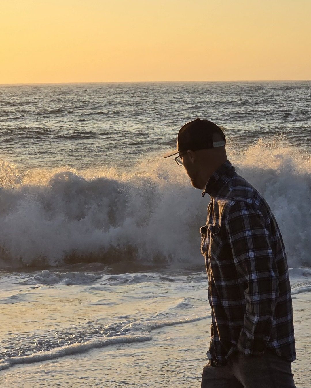 Sunset over the ocean